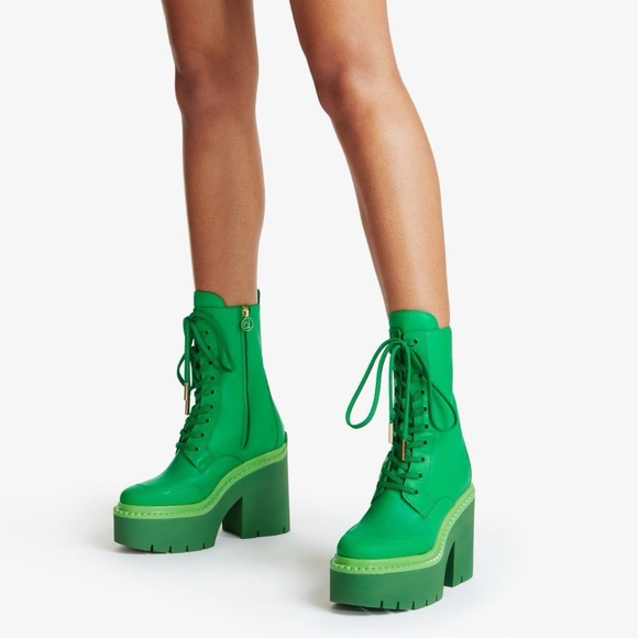 Jimmy Choo Shoes - EUC JIMMY CHOO X Sailor Moon Sailor Jupiter Boot 120 In Jupiter Green 35